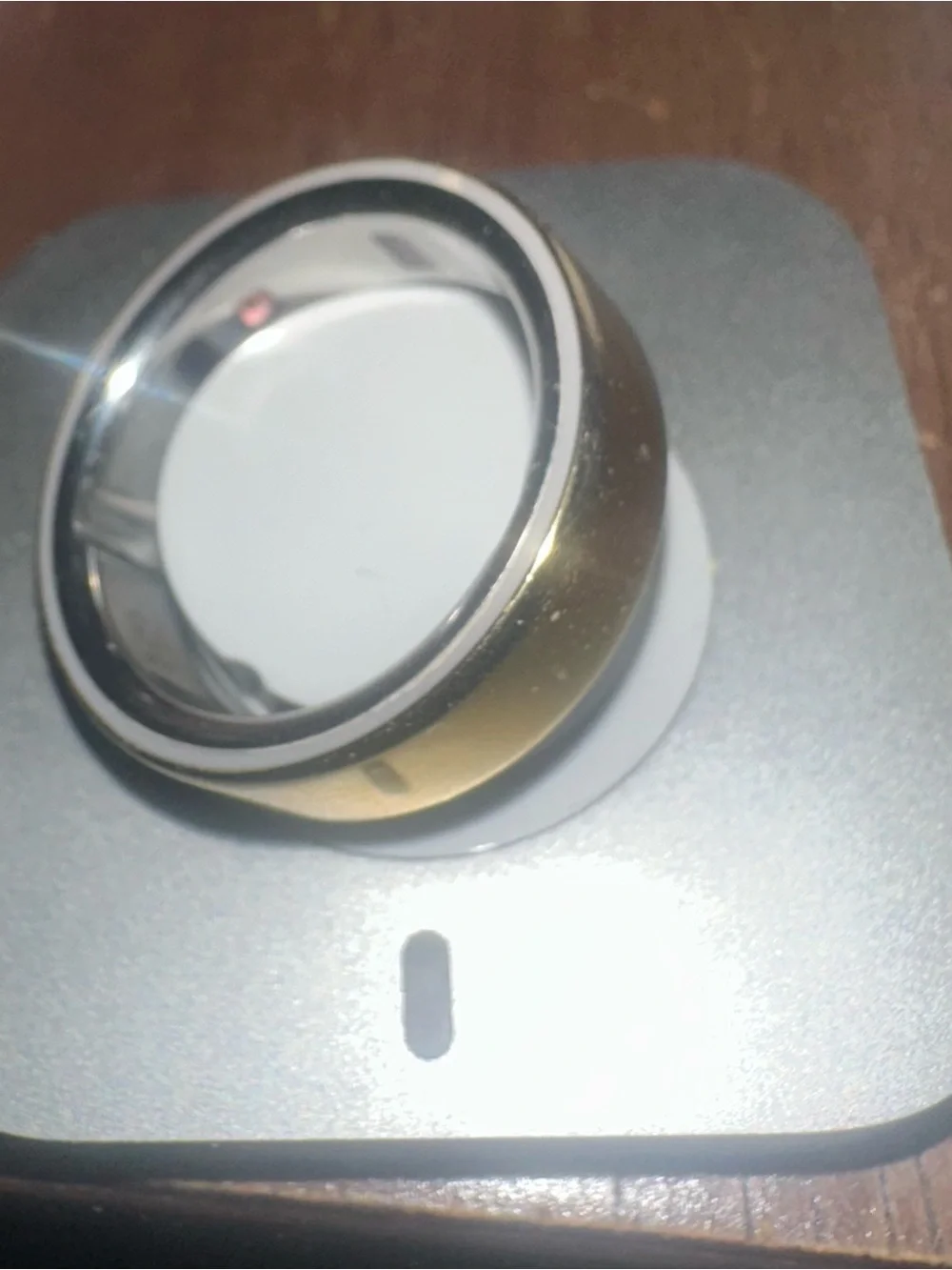 Oura Ring 4 — Gold Exterior with Silver Interior